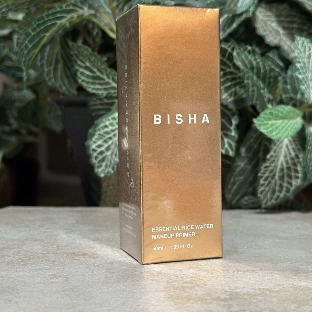 Bisha Essential Rice Water Makeup Primer 1.69fl.oz./50ml Full Size New & Sealed